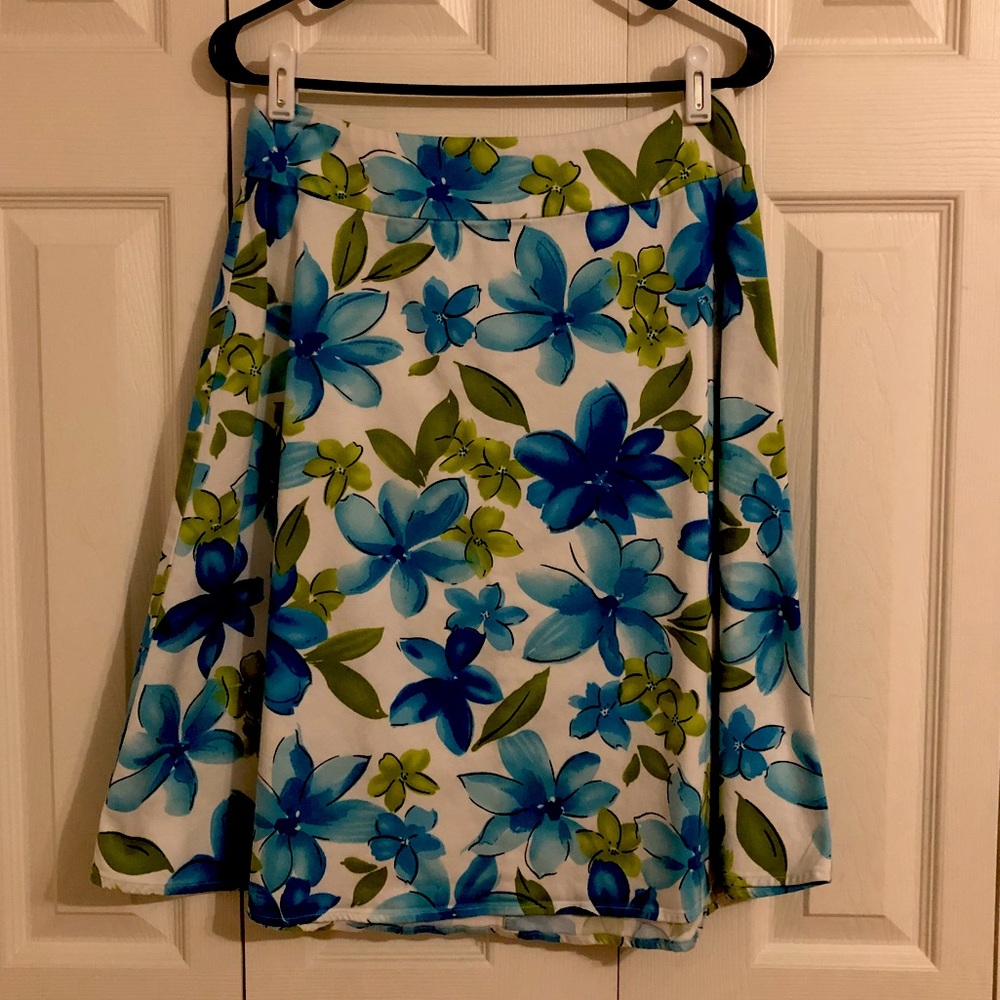 George Stretch A-Line Floral Skirt